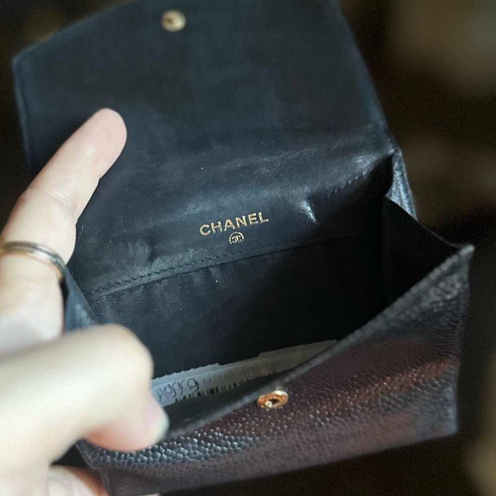 Chanel Caviar Leather Compact Wallet CC - Picture 8 of 9
